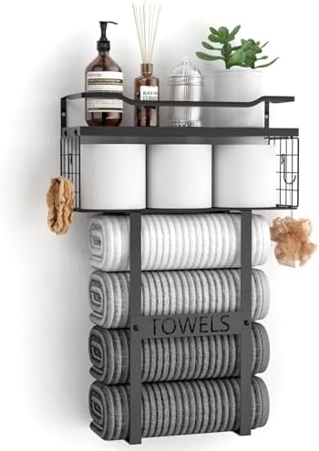 Aetyord Towel Racks for Bathroom Wall Mounted Towel Storage Organize by Aetyord