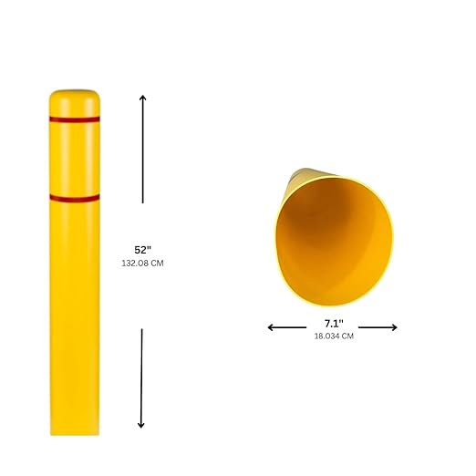 BollardGard 7" x 52" Bollard Cover Yellow - Image 3