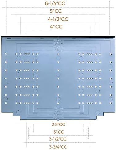 Ravinte Cabinet Handle Template Tool Drawer Knob Pull Drill Mounting for Hardware Guide 2 Pack - Image 4