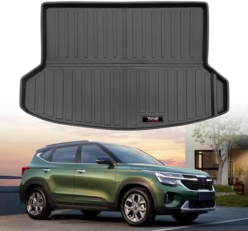 Custom for 2021-2026 Kia Seltos Cargo Mats Trunk Liner All Weather TPE Protection Mat Accessories (for 2021-2026 Kia Seltos) by Yonugli