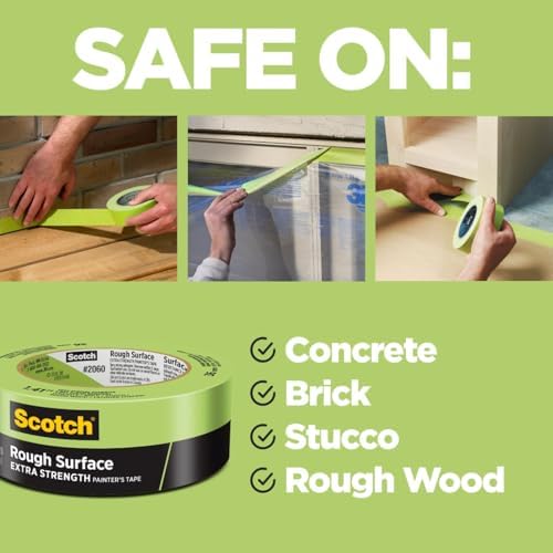 Scotch Rough Surface Painter's Tape 2 Inch Wide, 1 Roll - Image 2
