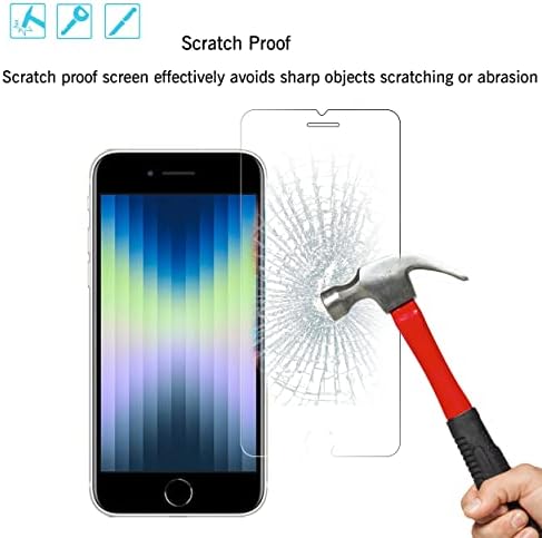 Ailun 3 Pack Screen Protector for iPhone SE 2020 2nd/2022 3rd Gen - Image 3
