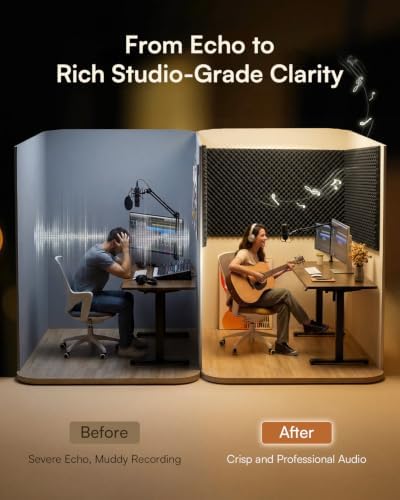SD SODOCT 24 Pack Self-Adhesive 12" X 12" X 1.2" Egg Crate Soundproof Wall Panels for Studio, Room Acoustic Treatment Foam, Sound Absorbing Foam Black - Image 4