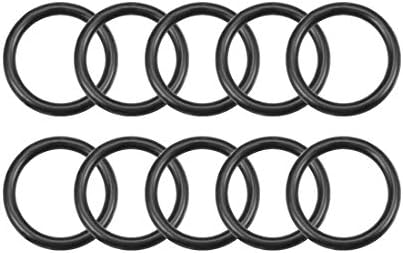 uxcell Nitrile Rubber O-Rings 8.5mm OD 6.5mm ID 1mm Width, Metric Nitrile Rubber Sealing Gasket, Pack of 10 by uxcell