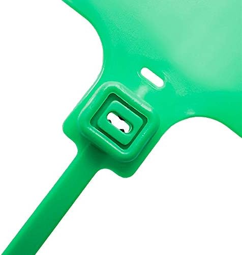 Plastic Seals Shipping Tags Logistics Use Big Sign Tie Large Label Tie, 255mm Total Length, Package of 100pcs (Green) - Image 5