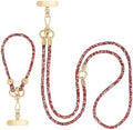 Crystal Phone Strap Crossbody and Wrist Lanyard, Anti Theft Layered & Wrist Strap Cell Phone Neck for Women by FUAHXYESFashionPhoneLayeredJewelry