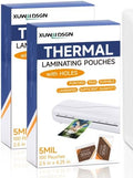 200 Pack 5mil 2.5" x 4.2" Thermal Laminating Pouches Badge Laminate Pouches by XUWAIDSGN