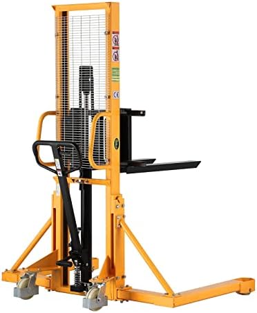 APOLLOLIFT Manual Pallet Stacker 1100lbs Capacity 63" Lift Height by APOLLOLIFT