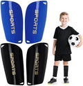 Kids Soccer Shin Guards 2 Pairs Slip-in Youth Shin Pads for Boys Girls, Lightweight PP+EVA Soccer Protective Gear Fits with Shin Guard Sleeves(not Included), Toddler to Teen Sizes Multiple Colors by Unknown
