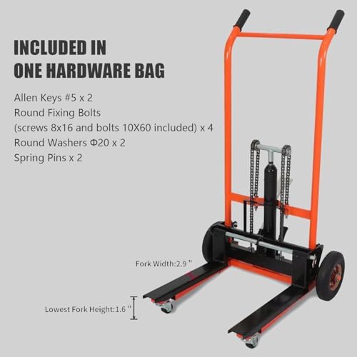Apollo Winch Stacker, Hydraulic Pallet Truck Dolly 440 Lbs Capacity - Image 3
