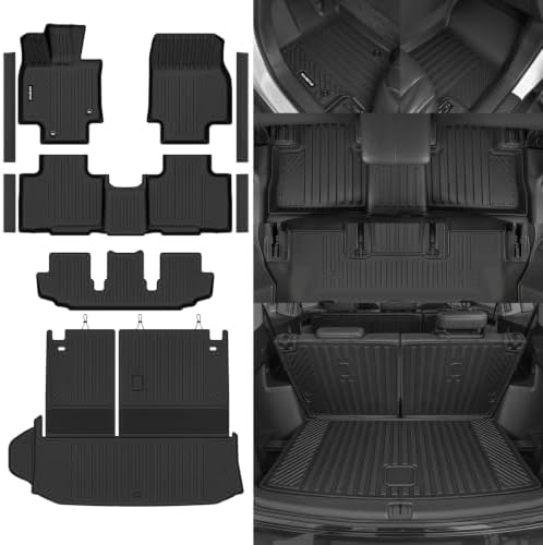 Naibeve Floor Mats for 2020-2026 Toyota Highlander 7 Seats by NAIBEVE-USA