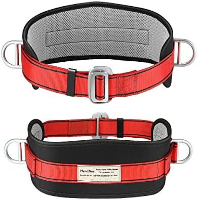 Hunting Safety Belt with Adjustable Lanyard, Safety Climbing Belt with Waist Pad and 2 D Rings, Safety Belt Kit Personal Portable Protective Equipment - Image 6