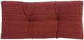 Klear Vu The Gripper Omega Non-Slip Tufted Bench Cushion for Indoor Furniture, Assembled in USA, Entryway Storage, Bay Window, Corner Nook or Piano Seat, 30 Inches, Chenille Red by KlearVUHomeTextiles