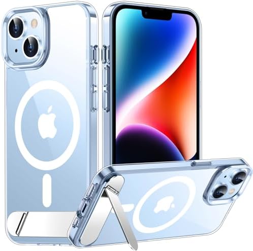 Temdan Magnetic Compatible with iPhone 14 Case/iPhone 13 Case,[Built-in Invisible Kickstand][Compatible with MagSafe] [Military Grade Shockproof] Slim Thin Phone Case for iPhone 14/13 6.1" by Temdan