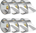 6Rolls Aluminum Foil Tapes, HVAC Duct Tape Heavy Duty, Silver Metal Adhesive Insulation Tape (3.9mil, 2"x65 Feet) High Temperature for Pipe Ductwork, Sealing Patching Heat Cold Air Ducts, Dryer Vents by SmaringWing