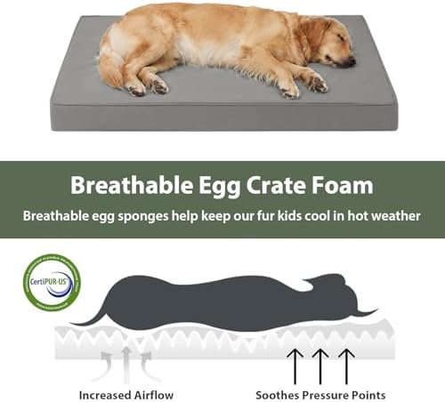 WNPETHOME Outdoor Waterproof Dog Bed Large Sized, Washable Creat Pad 47" - Image 2