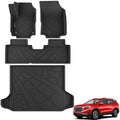 Floor Mats for Chevy Equinox/GMC Terrain 2018-2024 (Not fit EV Models), All Weather TPE Protection Floor Liners Accessories, 1st & 2nd Row & Cargo Liner by Partzer