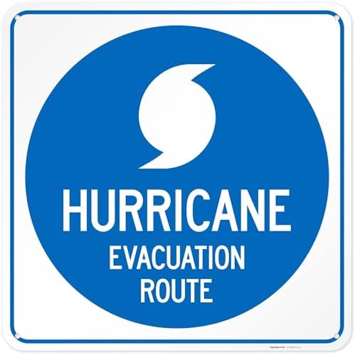 Hurricane Evacuation Route Sign, by SigoSigns