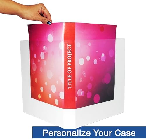 UniKeep 3 Ring View Binder - Binder Case is Fully Enclosed - Available in White, Clear, or Black and in Different Spine Sizes (Pack of 3, Clear, 1.5 Inch) - Image 3