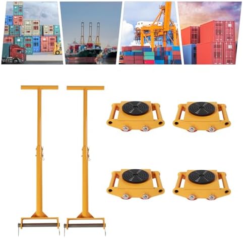 4-Pack 6T Heavy Duty Machinery Mover Skates 360° Rotation - Image 7