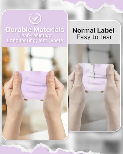 iEager 4x3 Inch Thermal Labels, Purple Durable Thermal Printer Stickers - Image 4