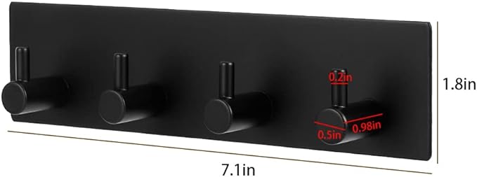Picowe Key Holder for Wall Decorative, Adhesive Stainless Steel Key Hooks - Image 2