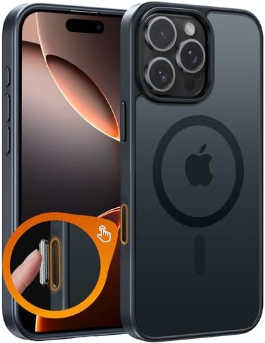 FNTCASE for iPhone 16 Pro Max Case, Fit for Magsafe, Translucent Matte Back by FNTCASE