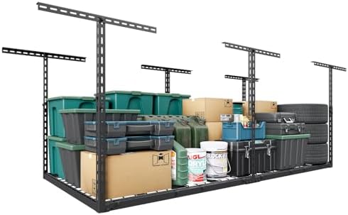 3x6 FT Overhead Garage Storage Rack,450LBS Weight Capacity by Unknown