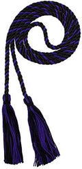 Tassel Depot Graduation Honor Cord - Black/Purple - Every School Color Available - Made In Usa by TasselDepot