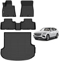 AIPOIL® Custom Fit TPE Floor & Cargo Liners for 2021-2026 Genesis GV80(Only 5 Seats), All-Weather Waterproof Stain-Resistant Durable Raised Edge Black Full Car Accessories by AIPOIL