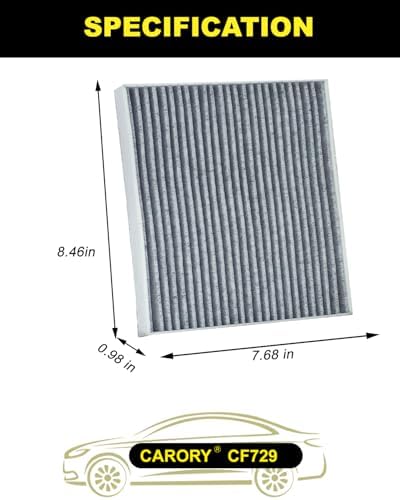CARORY Cabin Air Filter for Dodge Journey 2009-2020, Avenger 2008-2014; Jeep Compass & Patriot 2007-2017 (Classic Style); Chrysler 200 2011-2014, Replace# CF10729, 05058693AA, CF729 - Image 2