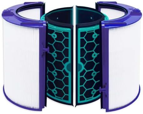 HEPA Filter & Activated Carbon Filter Compatible with Dyson Air Purifier TP04 HP04 DP04 Sealed Two Stage 360° Filter System Pure Cool Purifying Fan by Cleangela