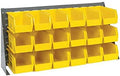 Quantum Storage Systems QBR-3619-230-18YL Ultra Bin Complete Bench Rack Package with 18 Ultra Bins, 36" x 8" x 19" , Yellow by QuantumStorageSystems