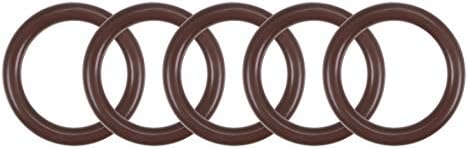 uxcell 5pcs 24x18x3mm Fluorine Rubber O-Rings FKM Sealing Gasket by uxcell