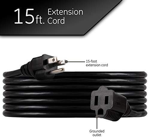 UltraPro 15 Ft 3 Outlet Extension Cord with Mulitple Outlets, 2 Pack - Image 2