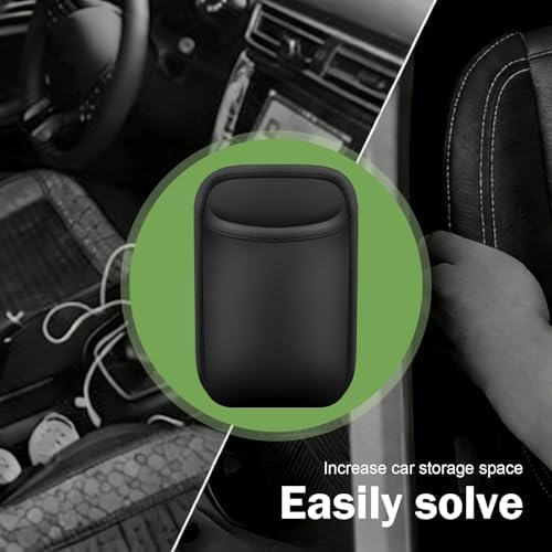 Car Seat Side Storage Pouch, Automotive Interior Phone Holder Organizer, Vehicle Gap Storage Bag for Small Items, Universal for Most Cars (Black) - Image 5