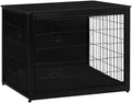 DWANTON 43.3" XXL Dog Crate Furniture with Cushion, Large Dog Kennel Indoor by DWANTON
