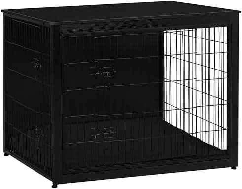 DWANTON 43.3" XXL Dog Crate Furniture with Cushion, Large Dog Kennel Indoor by DWANTON