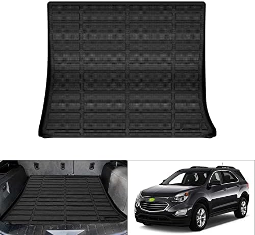 Cartist Custom Fit for Cargo Liner 2010-2017 Chevy Equinox/GMC Terrain All Weather Anti-Slip Rear Trunk Mat TPE Waterproof by cartist