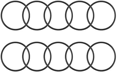 uxcell Nitrile Rubber O-Rings 51.5mm OD 46.2mm ID 2.65mm Width, Metric Nitrile Rubber Sealing Gasket, Pack of 10 by uxcell