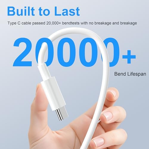 USB C to USB C Charging Cable 6ft 240W, 2Pack for Apple iPhone 17/16/15 Fast Charger Cord, Long USBC to USB-C Power Cord for iPhone 17/16e/Pro/Air/Pro Max,for MacBook Pro/Air, for iPad Pro/Air/Mini - Image 6