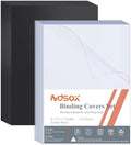 Ndsox 120 Pack Binding Covers and Backs Set 8.5" x 11" Letter Size by NDSOX