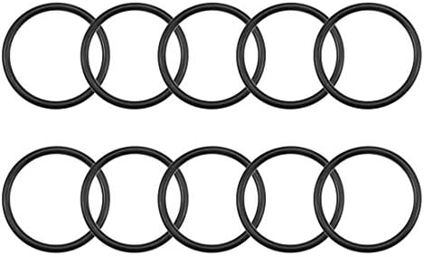 uxcell Nitrile Rubber O-Rings 73mm OD 61.6mm ID 5.7mm Width, Metric Nitrile Rubber Sealing Gasket for Automotive Machine Plumbing, Pack of 10 by uxcell