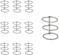 10pcs 3 Ring Metal Loose Leaf Binder - 30mm Snap-Lock Split Hinged Book Rings for DIY Photo Albums, Refillable Notebooks, Report Covers, Travel Journals - Heavy Duty Binding Spines Combs by WEAXIO