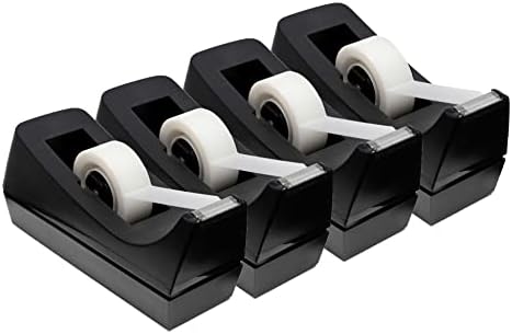 Business Source Standard Desktop Tape Dispenser, Black, 1 in (BSN32954) (Pack of 24) by BusinessSource