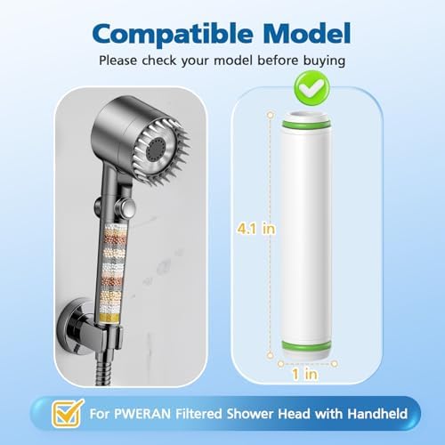 Shower Filter Compatible with PWERAN Handheld Shower Head - Image 2