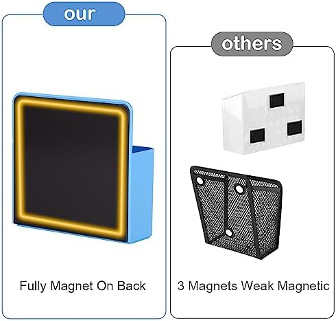 KITANIS Magnetic Pen Holder,2 Pack Magnetic Dry Erase Marker Holder with Generous Compartments,Strong Magnet Storage Marker Pen Pencil Organizer for Refrigerator,Whiteboard,Locker Accessories - Image 3