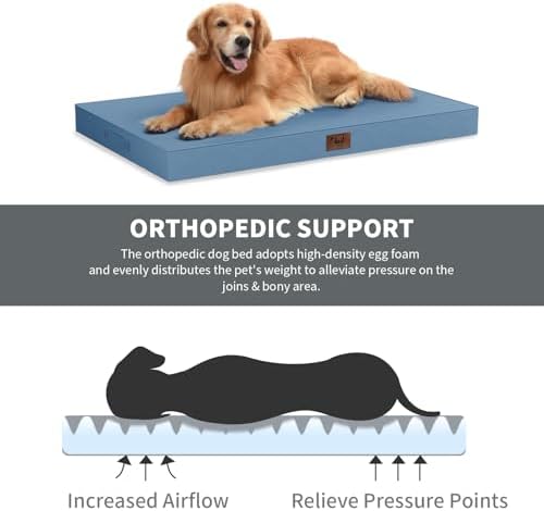 Waterproof Orthopedic Dog Crate Bed for Small Dogs & Cats - Image 3