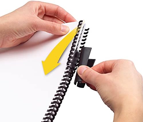 Swingline GBC 2515662 ProClick Easy Edit Spines, 5/16-Inch Diameter, 45 Sheet Capacity, Black, 25/Pack - Image 3