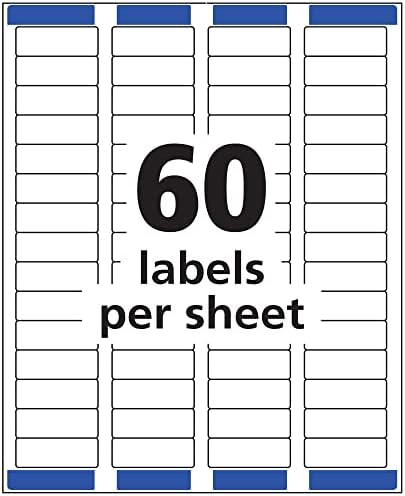 Avery Printable Return Address Labels, Sure Feed Technology, 2/3" x 1-3/4", White, 1,500 Blank Mailing Labels (08195) - Image 5